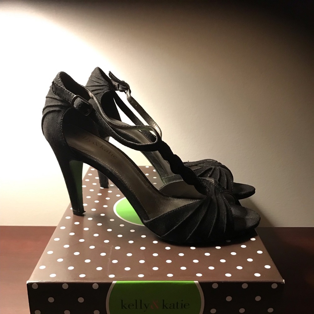 Black Suede Kelly & Katie Heels